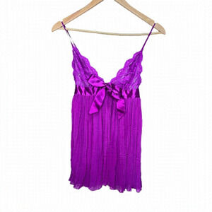 Victoria's Secret Pink Crinkle Nightgown Size Small